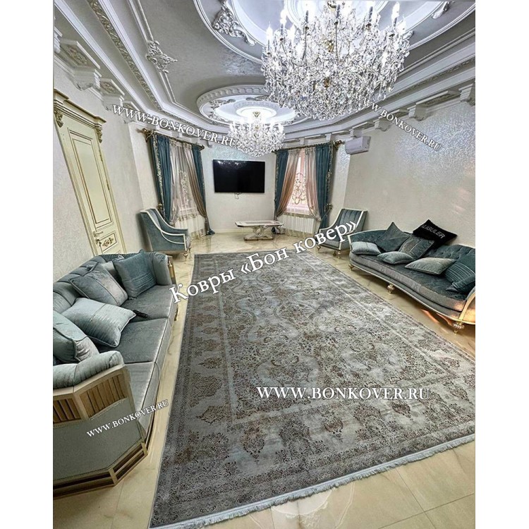 Иранский Ковер Бамбуковый Шелк Дизайн 30645